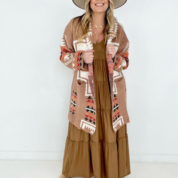 Zenana V-Neck Cami Maxi Tiered Dress with Side Pockets in Dark Olive - Picture 4 of 11